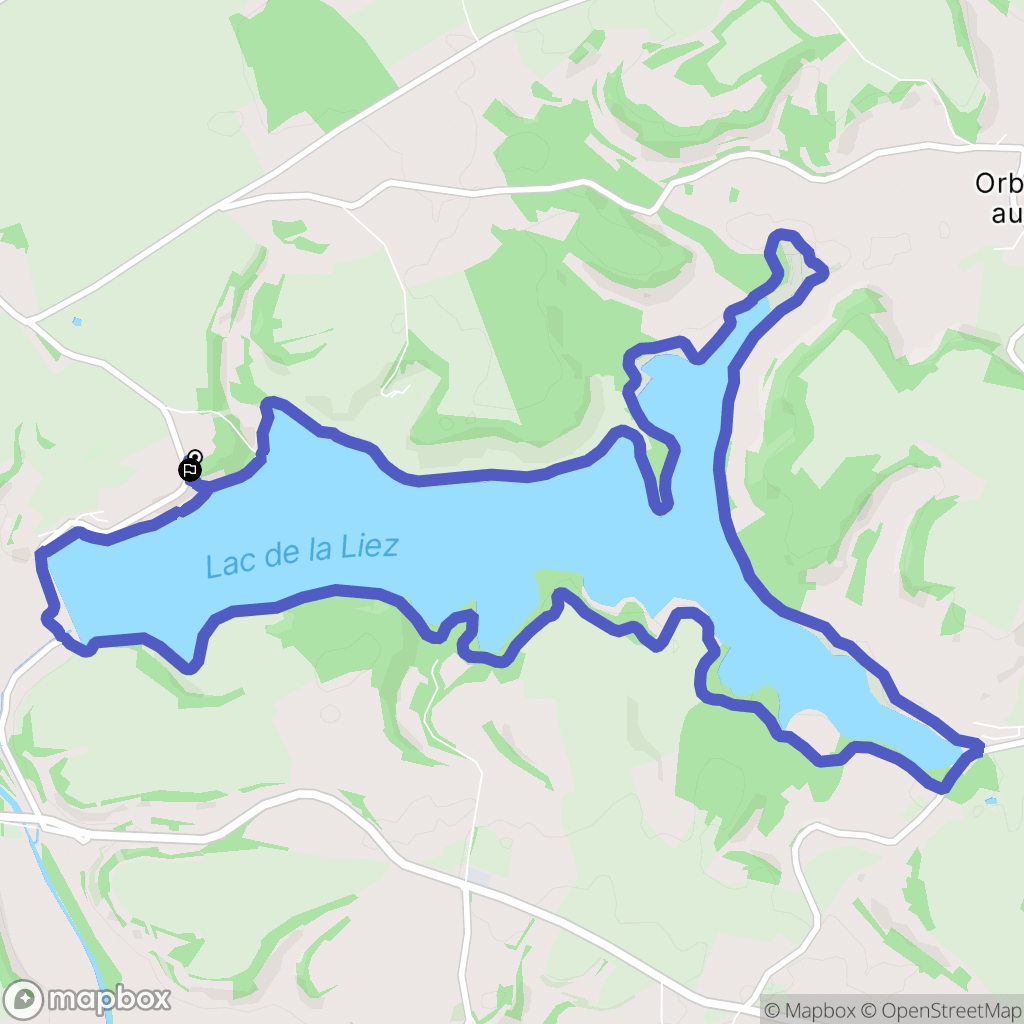 Peigney : carte du parcours de randonnée - France