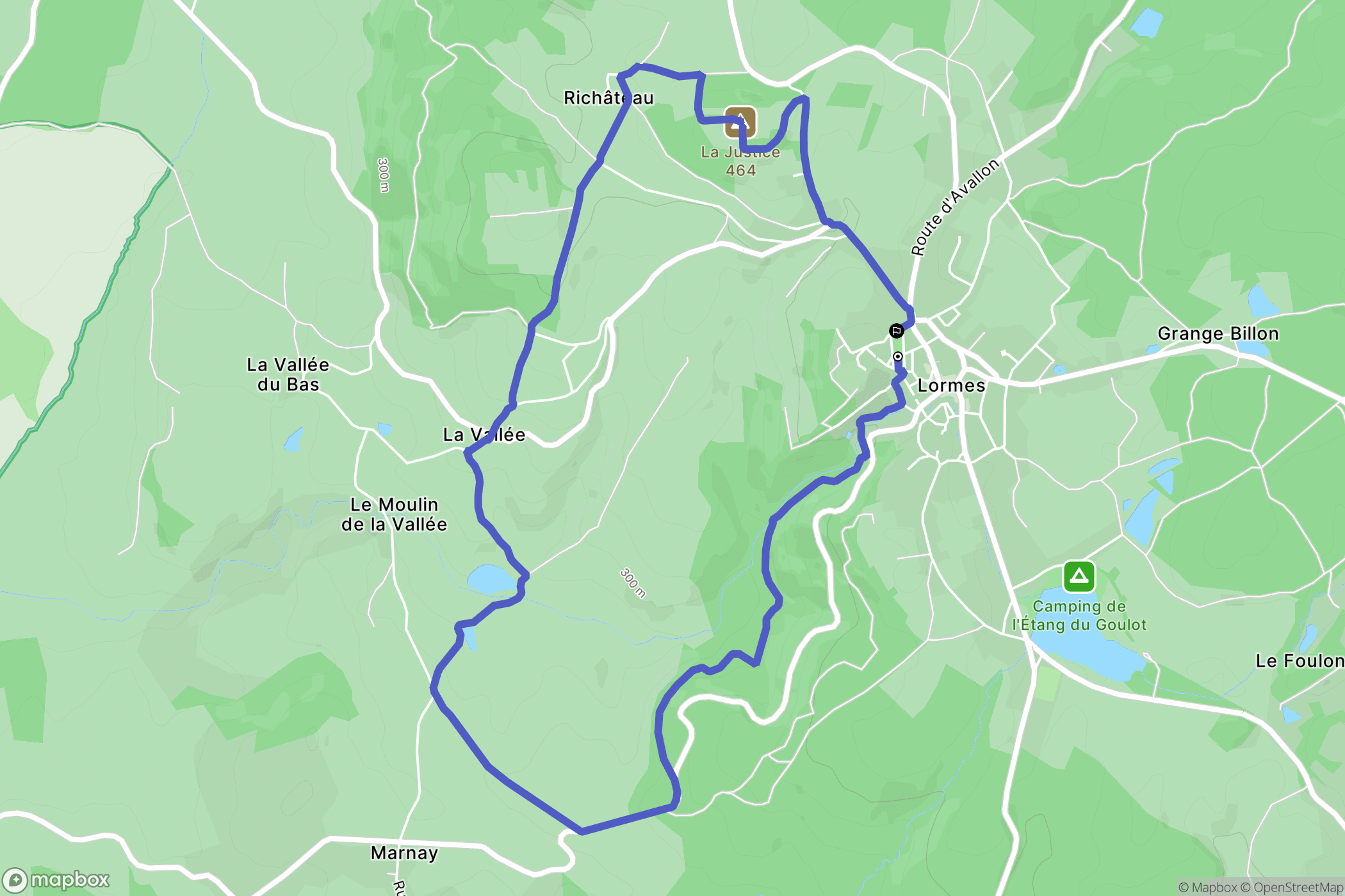 Lormes: routekaart voor buitenactiviteiten - France