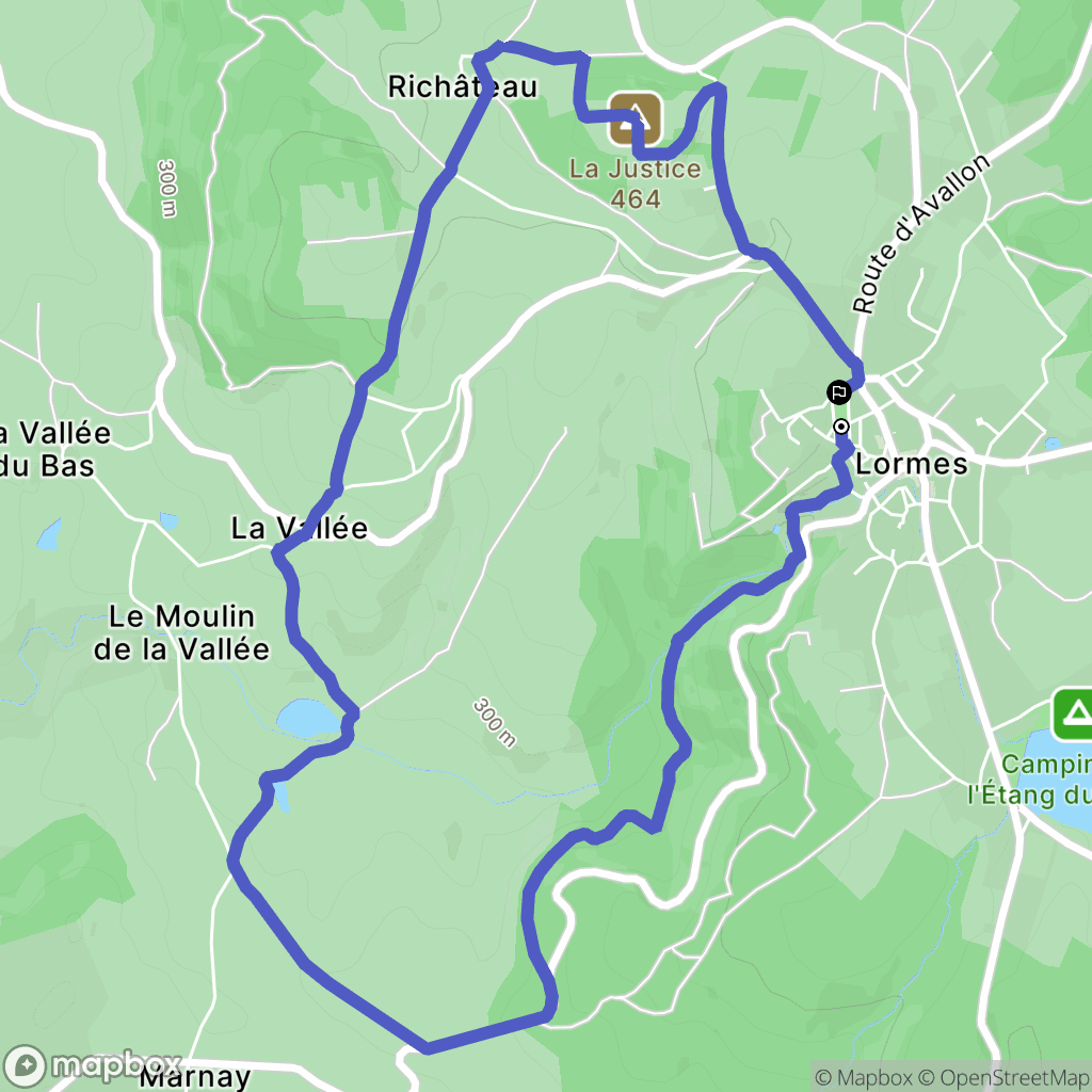 Lormes: routekaart voor buitenactiviteiten - France