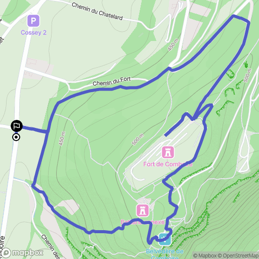 Claix : carte du parcours de randonnée - France