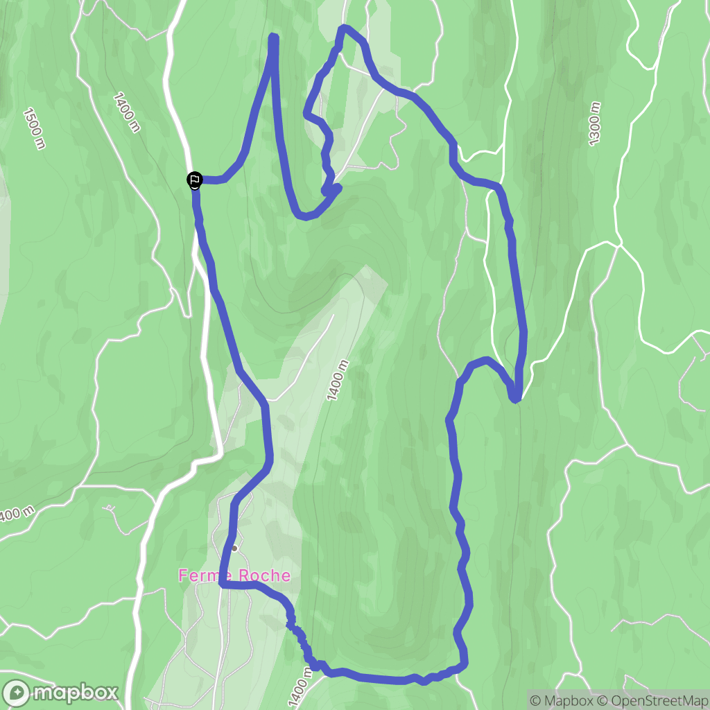 Villard de Lans : carte du parcours de randonnée - France