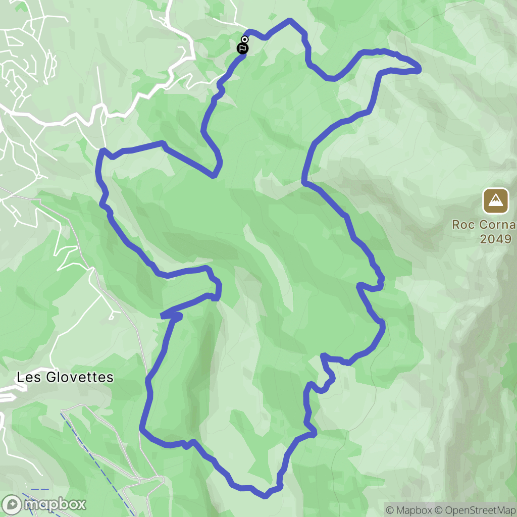 Villard-de-Lans : carte du parcours de randonnée - France
