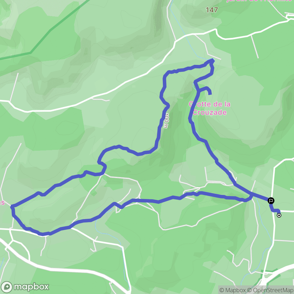 Gruissan : carte du parcours de randonnée - France