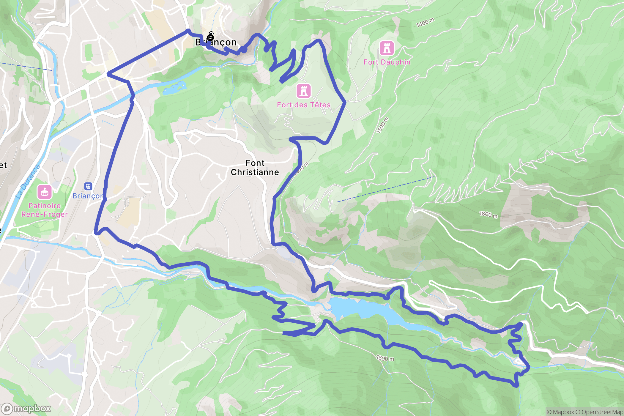 Briançon: routekaart voor buitenactiviteiten - France