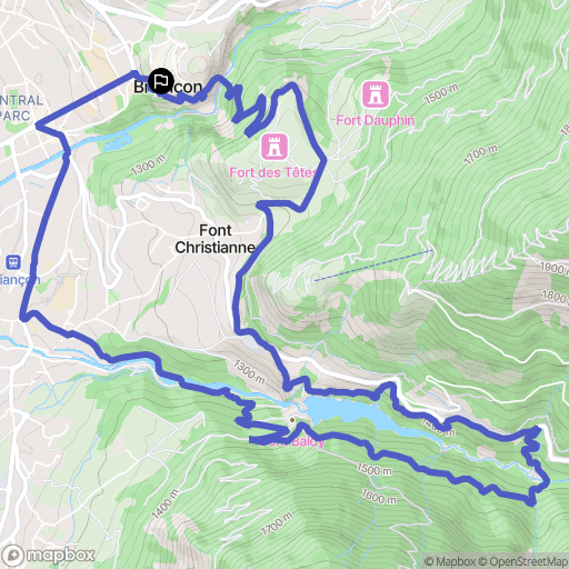 Briançon: routekaart voor buitenactiviteiten - France