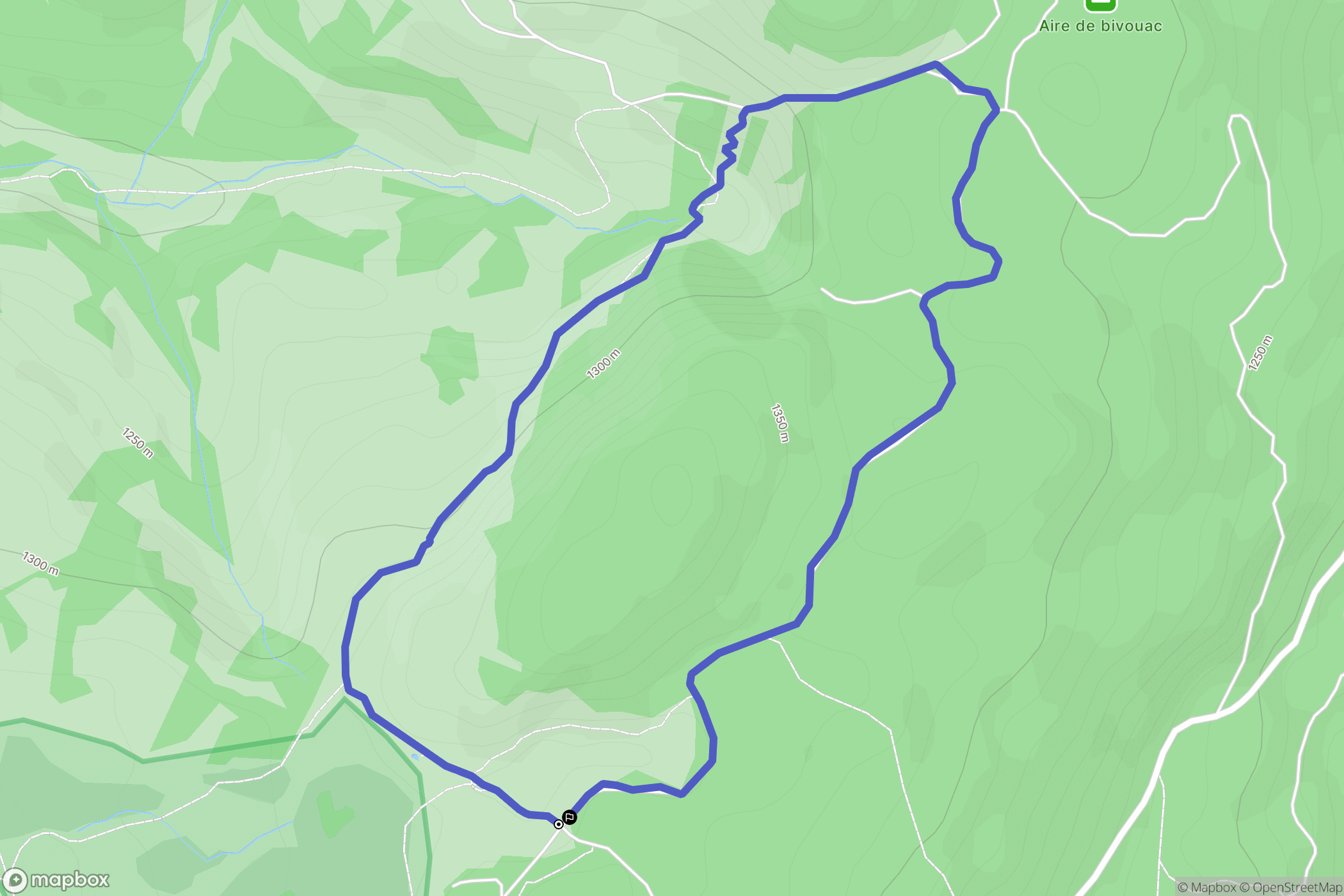 Saint-François-de-Sales : carte du parcours de randonnée - France