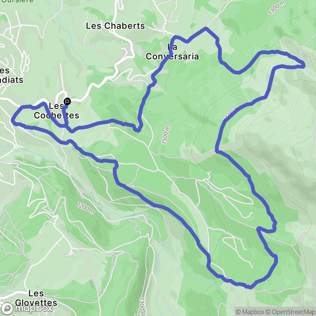 Villard-de-Lans : carte du parcours de randonnée - France