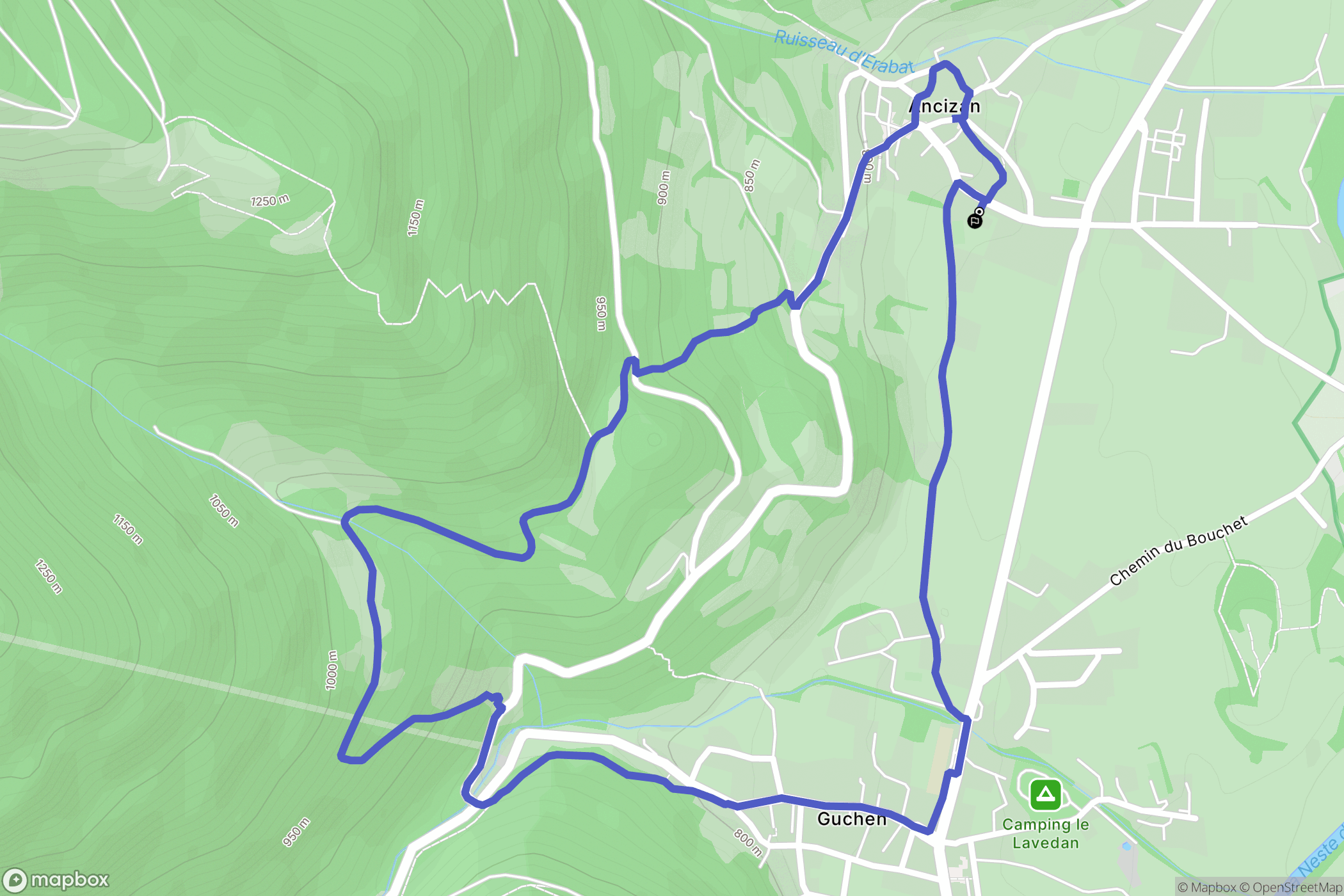 Ancizan: routekaart voor buitenactiviteiten - France