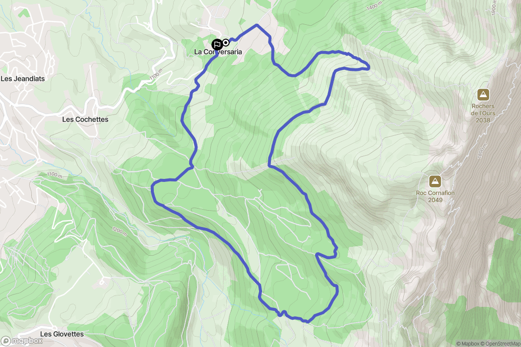 Villard-de-Lans : carte du parcours de randonnée - France