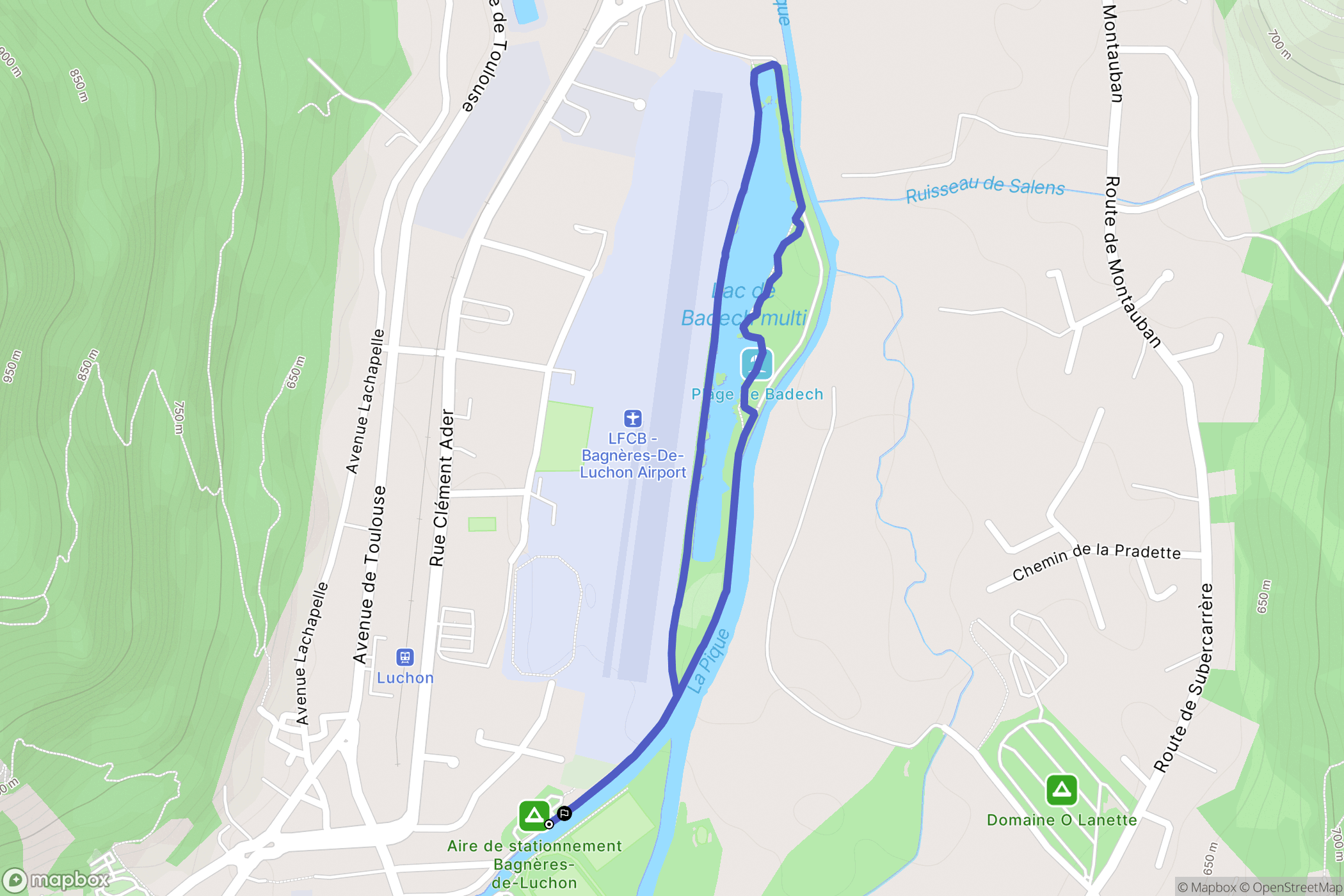 Bagnères-de-Luchon: routekaart voor buitenactiviteiten - France