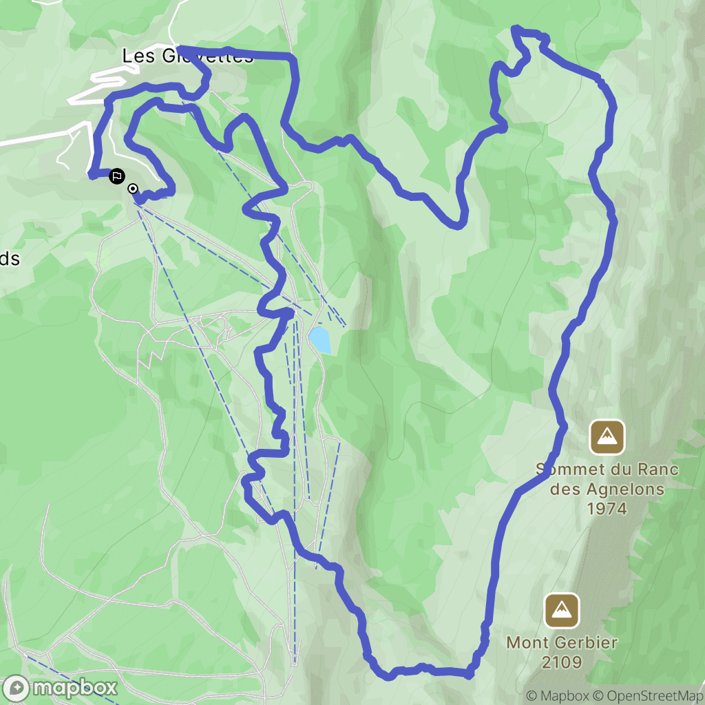 Villard-de-Lans : carte du parcours de randonnée - France