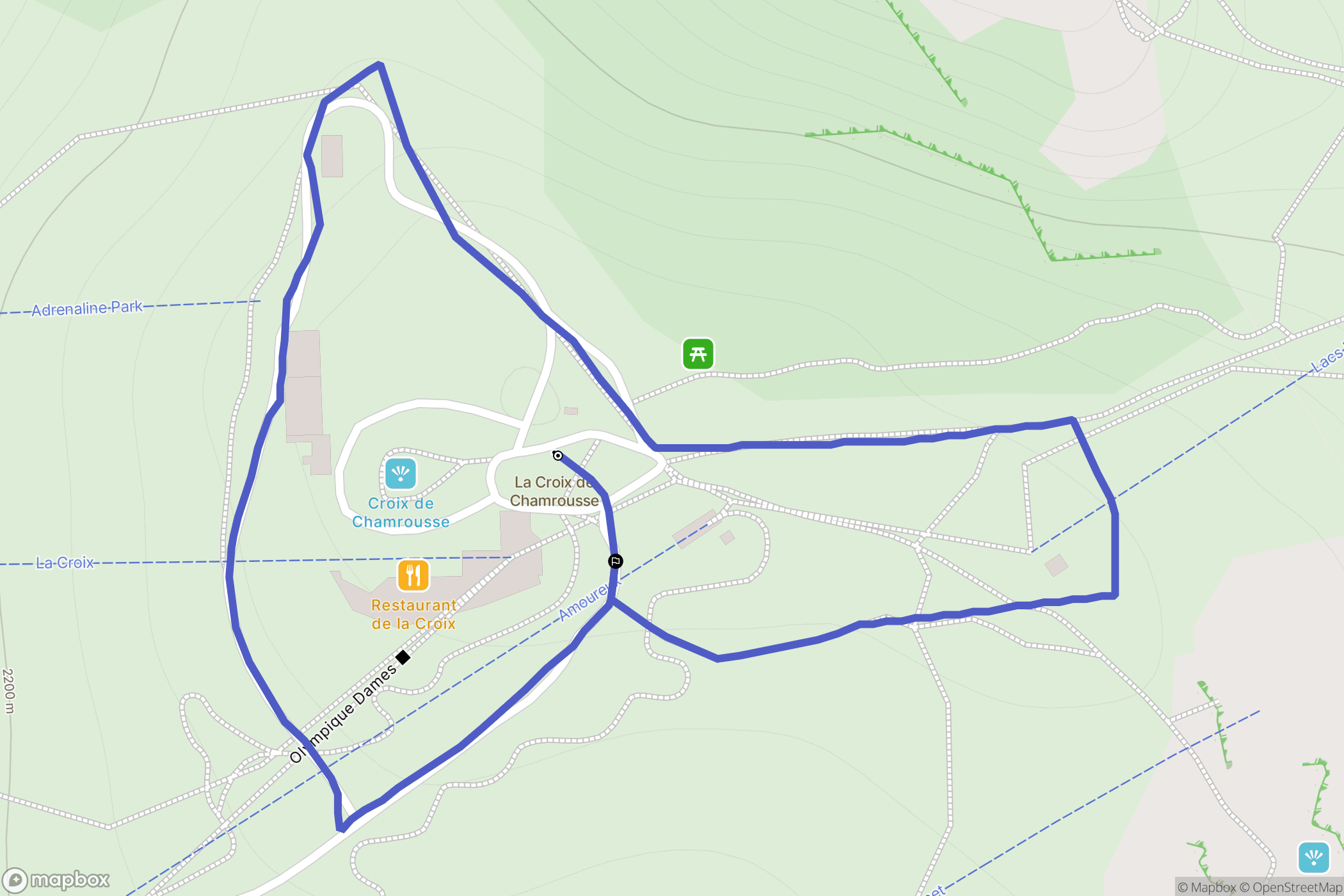 Chamrousse: routekaart voor buitenactiviteiten - France