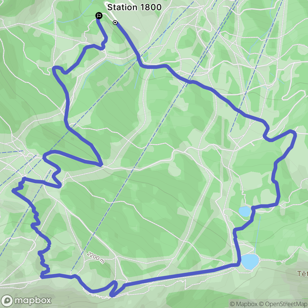 Puy-Saint-Vincent : carte du parcours de randonnée - France