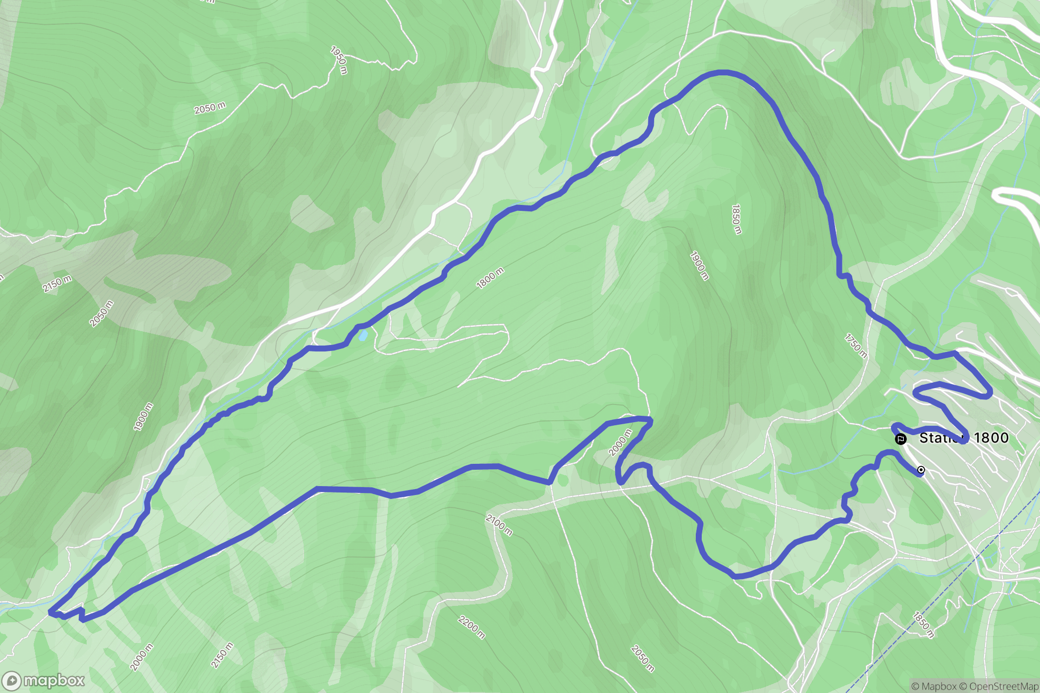 Puy-Saint-Vincent : carte du parcours de randonnée - France