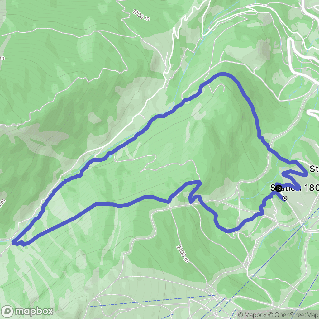 Puy-Saint-Vincent : carte du parcours de randonnée - France