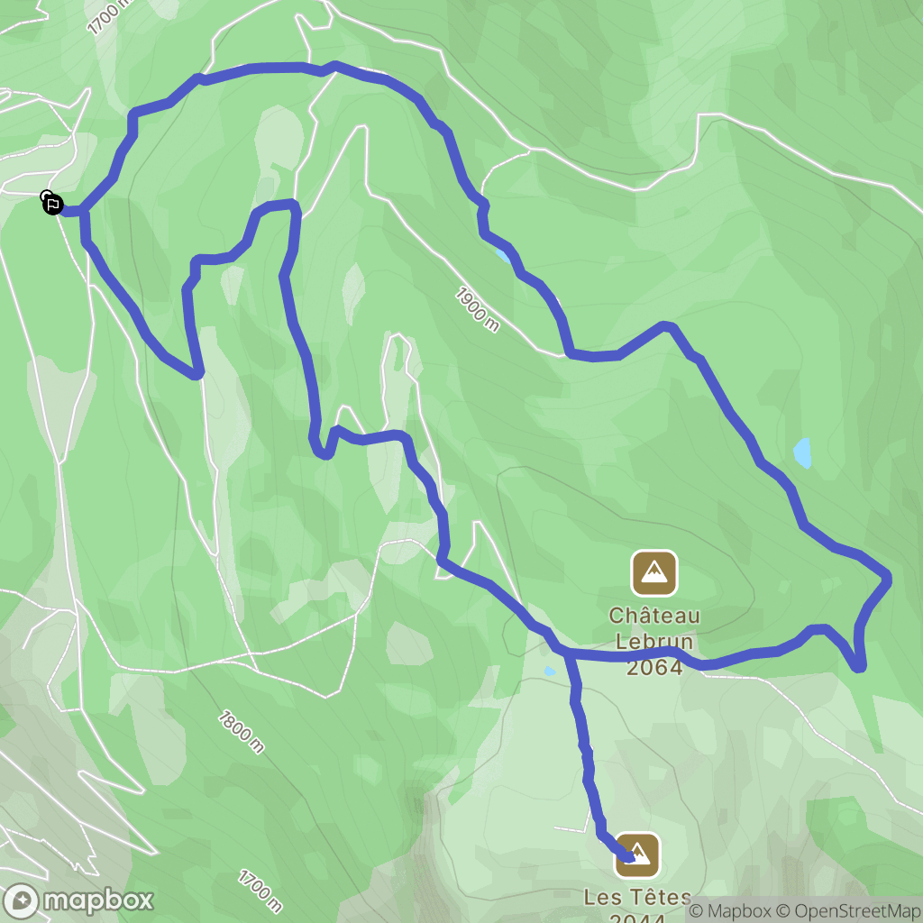 Les Vigneaux : carte du parcours de randonnée - France