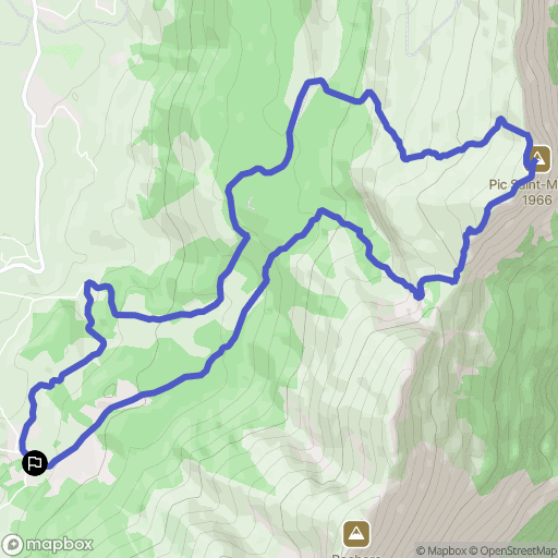 Villard-de-Lans : carte du parcours de randonnée - France