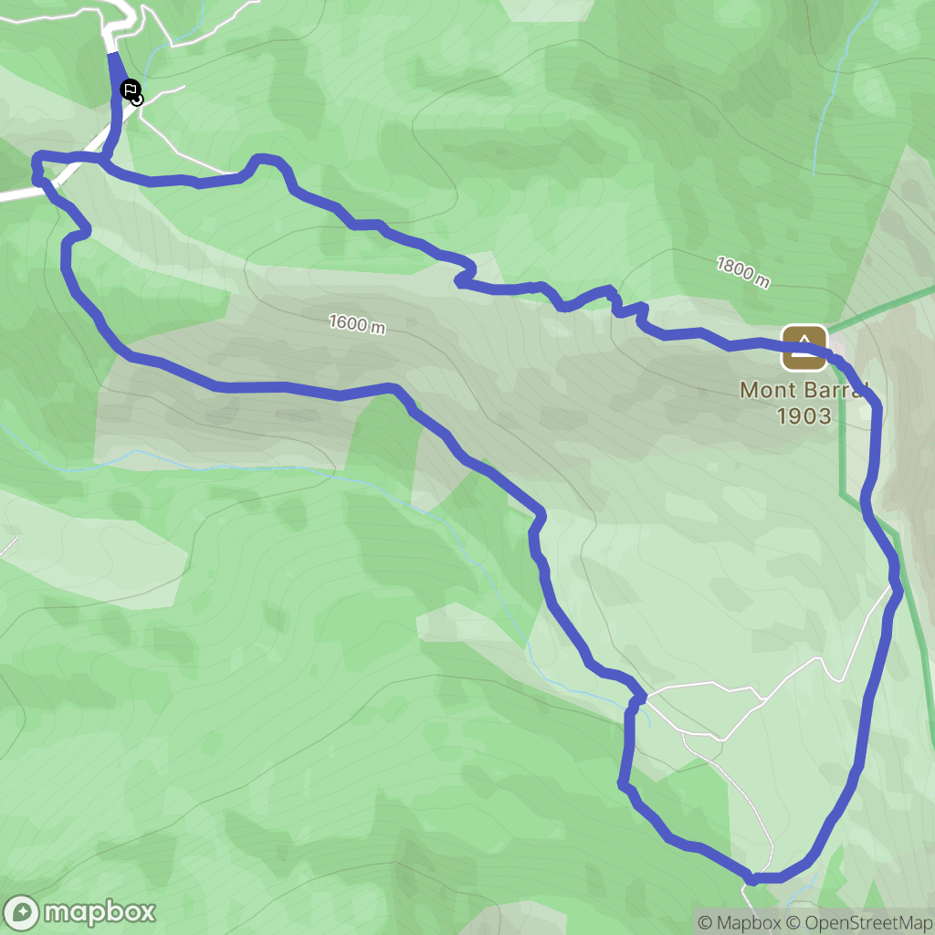 Percy : carte du parcours de randonnée - France
