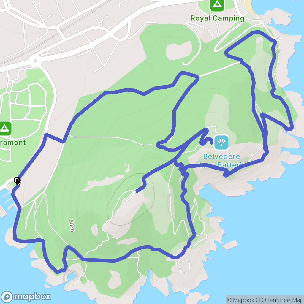 Saint-Raphaël (Le Dramont): routekaart voor buitenactiviteiten - France