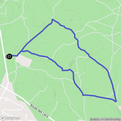 Soorts-Hossegor : carte du parcours de randonnée - France