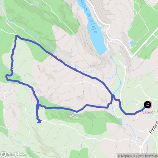 Mane : carte du parcours de randonnée - France
