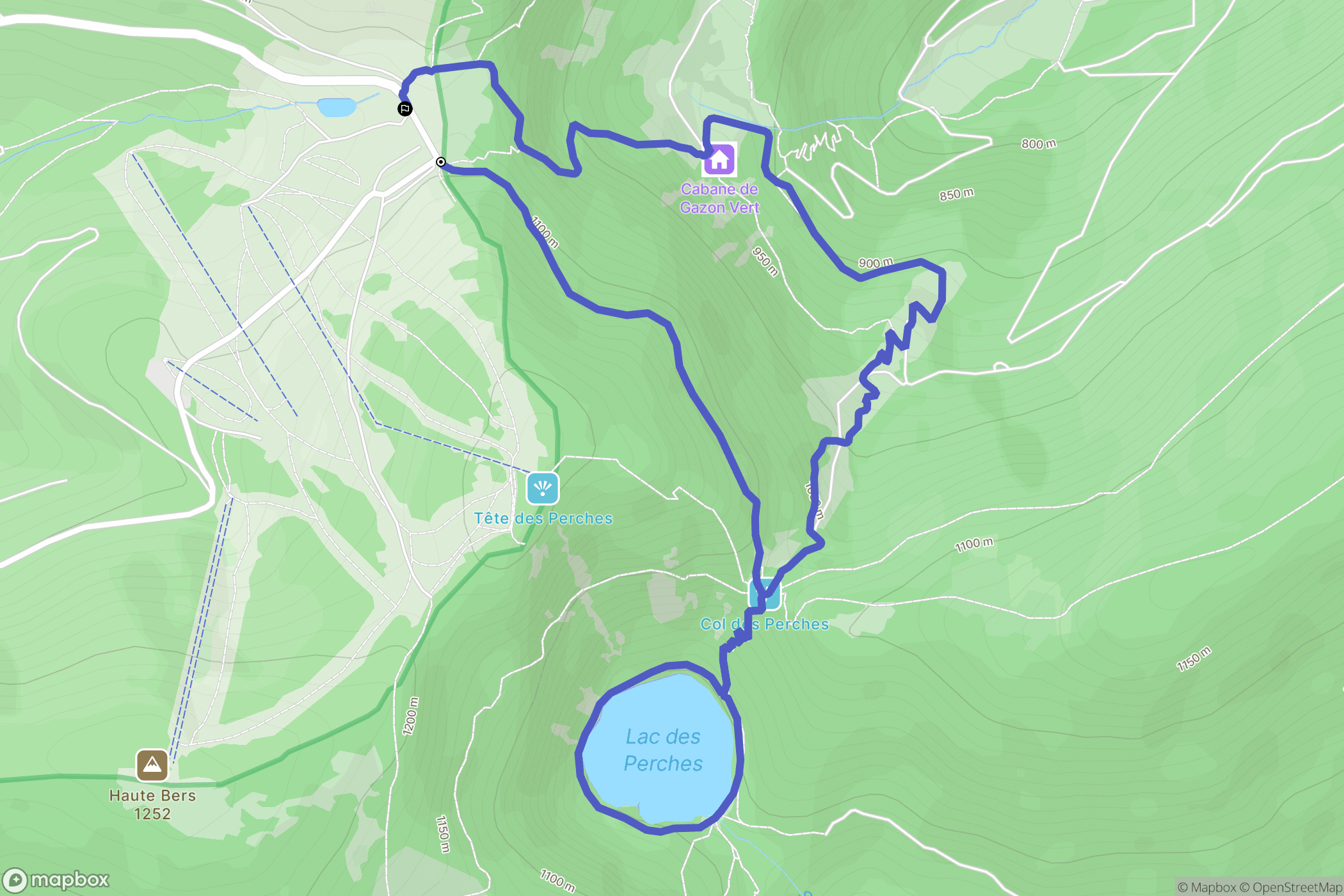 Saint-Maurice-sur-Moselle : carte du parcours de randonnée - France