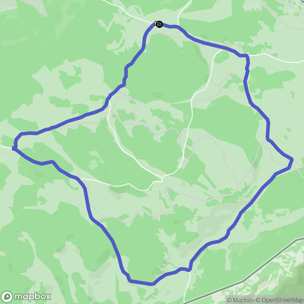 Rochejean : carte du parcours de randonnée - France