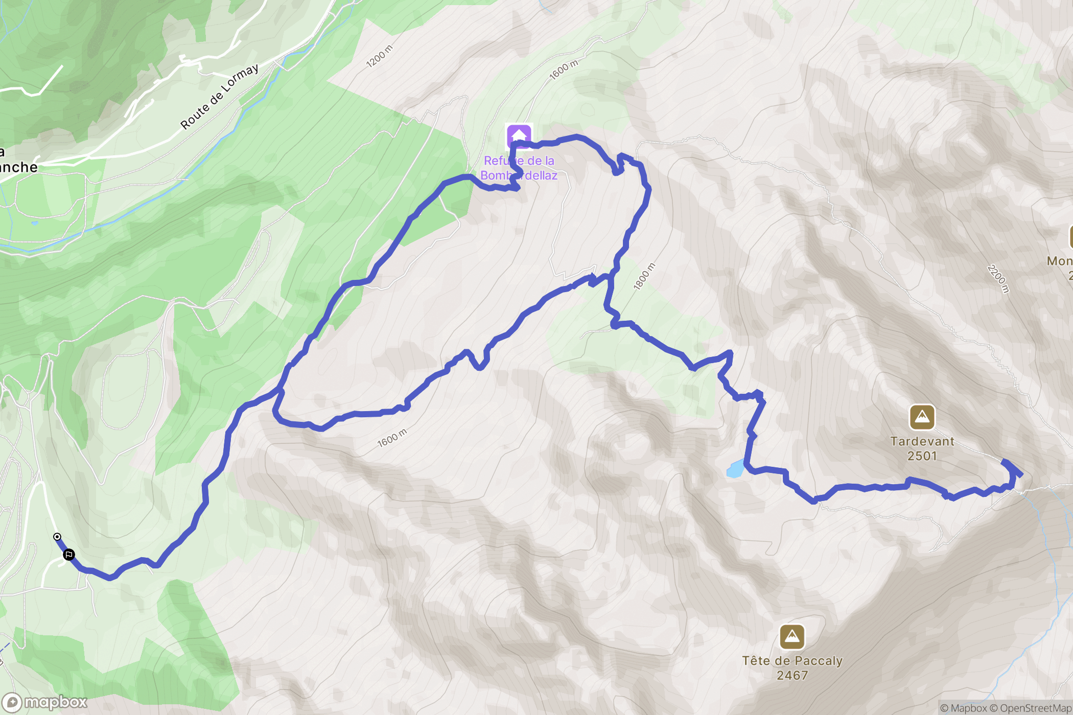 La Clusaz: routekaart voor buitenactiviteiten - France