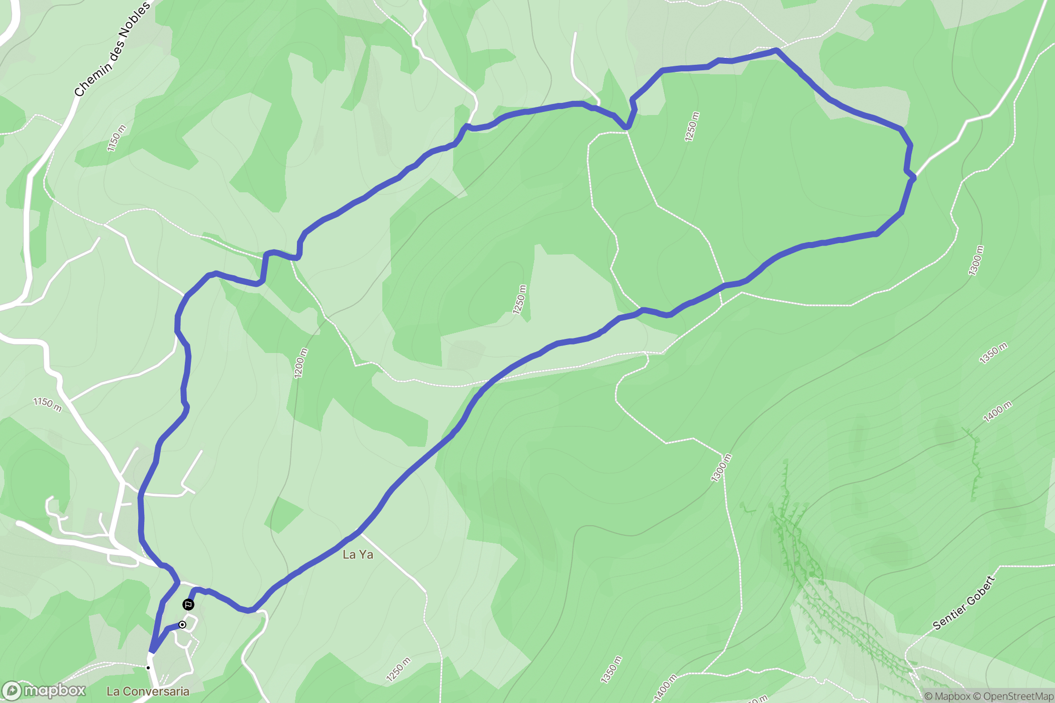 Villard-de-Lans : carte du parcours de randonnée - France