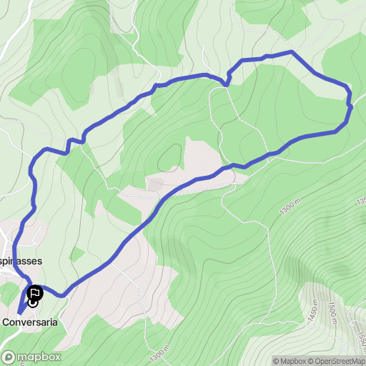 Villard-de-Lans : carte du parcours de randonnée - France