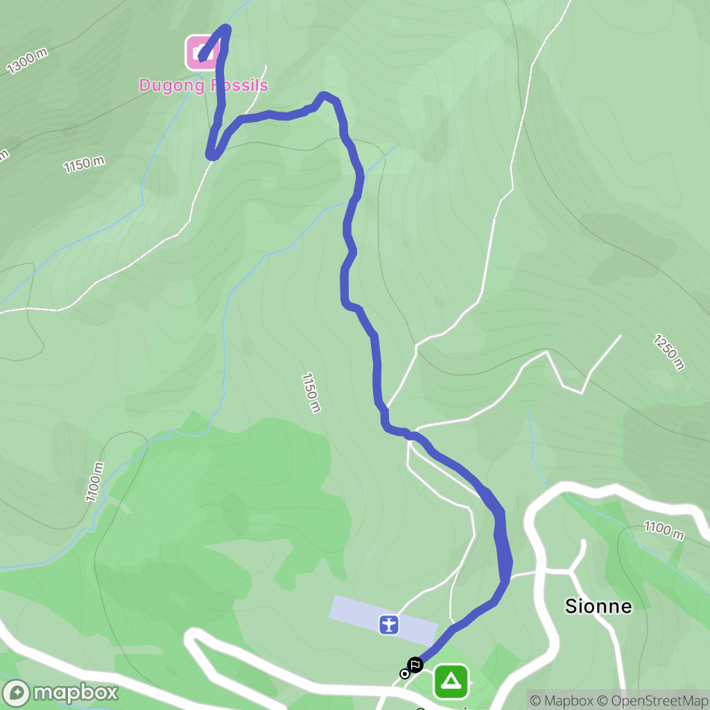 Castellane : carte du parcours de randonnée - France