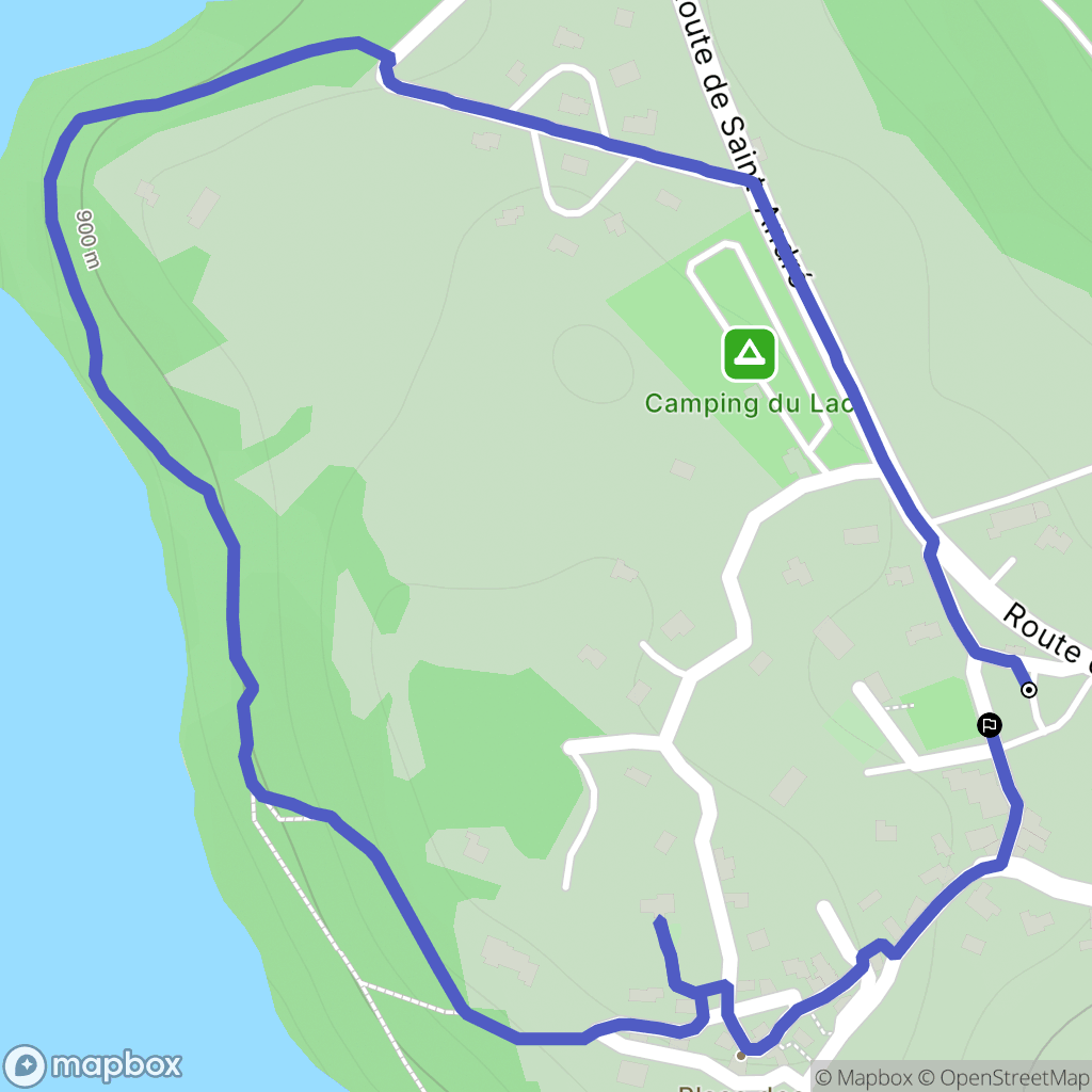 Saint-Julien-du-Verdon : carte du parcours de randonnée - France