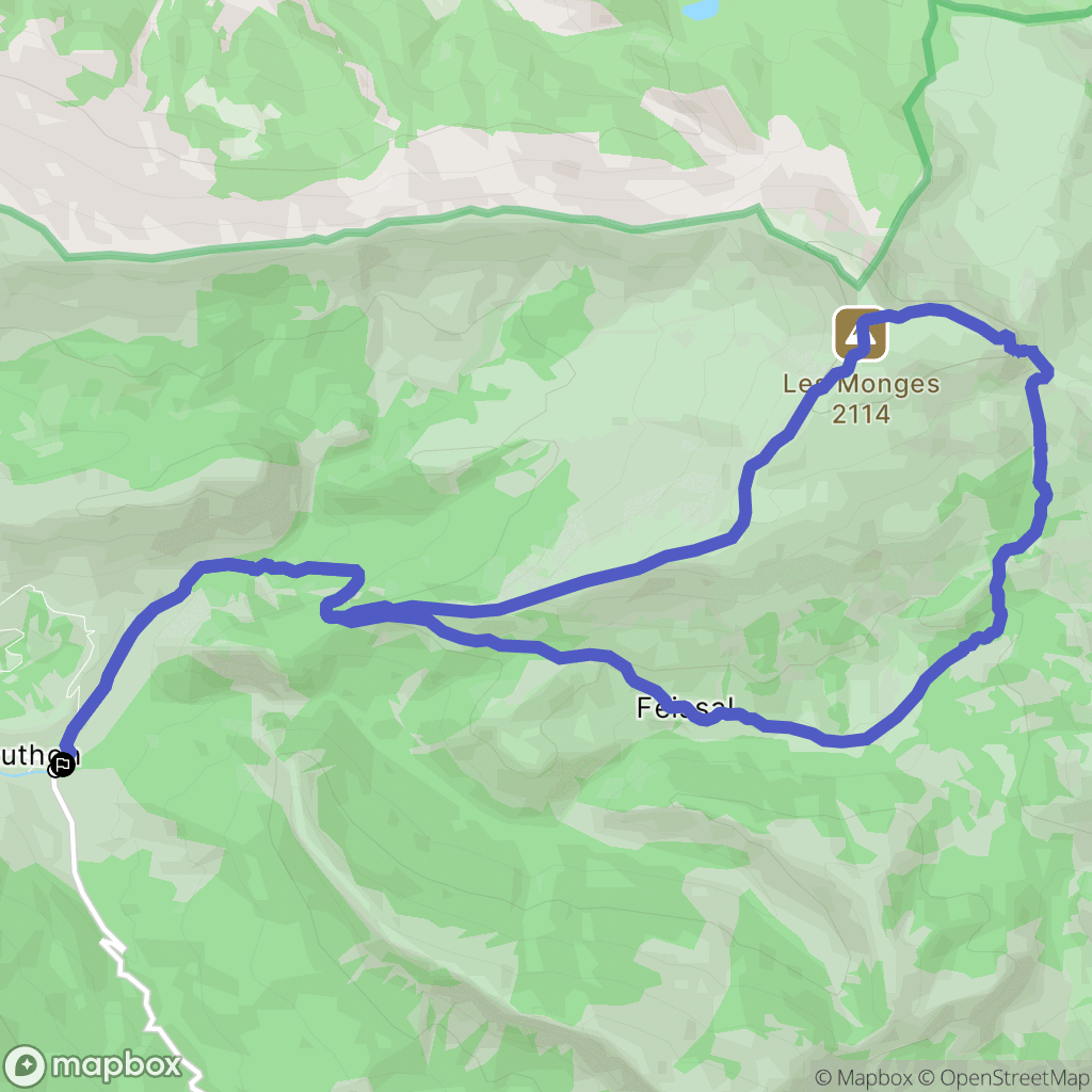 Authon : carte du parcours de randonnée - France