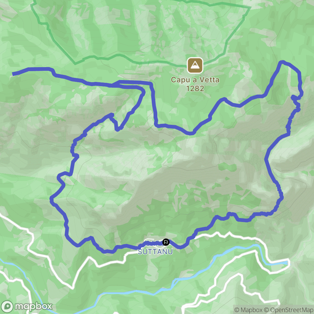Ota : carte du parcours de randonnée - France
