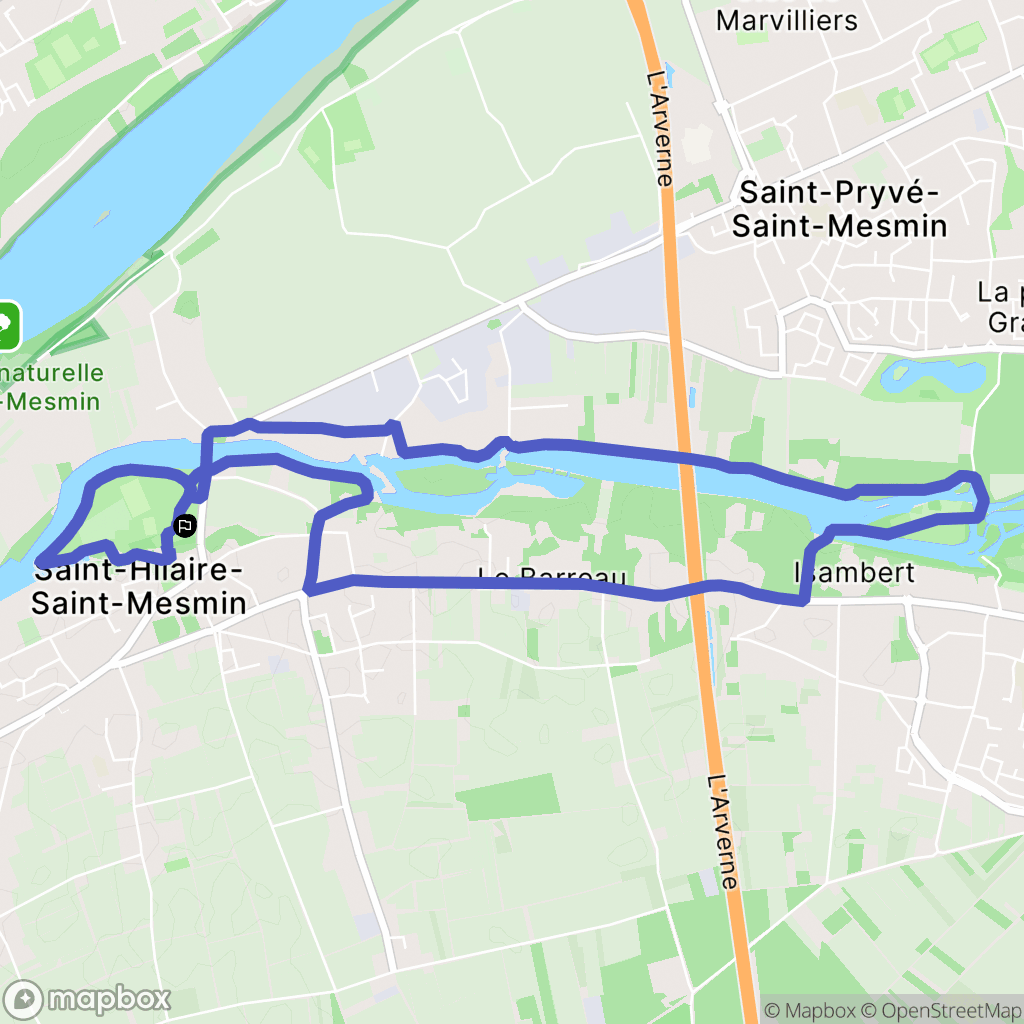 Saint-Hilaire-Saint-Mesmin: routekaart voor buitenactiviteiten - France