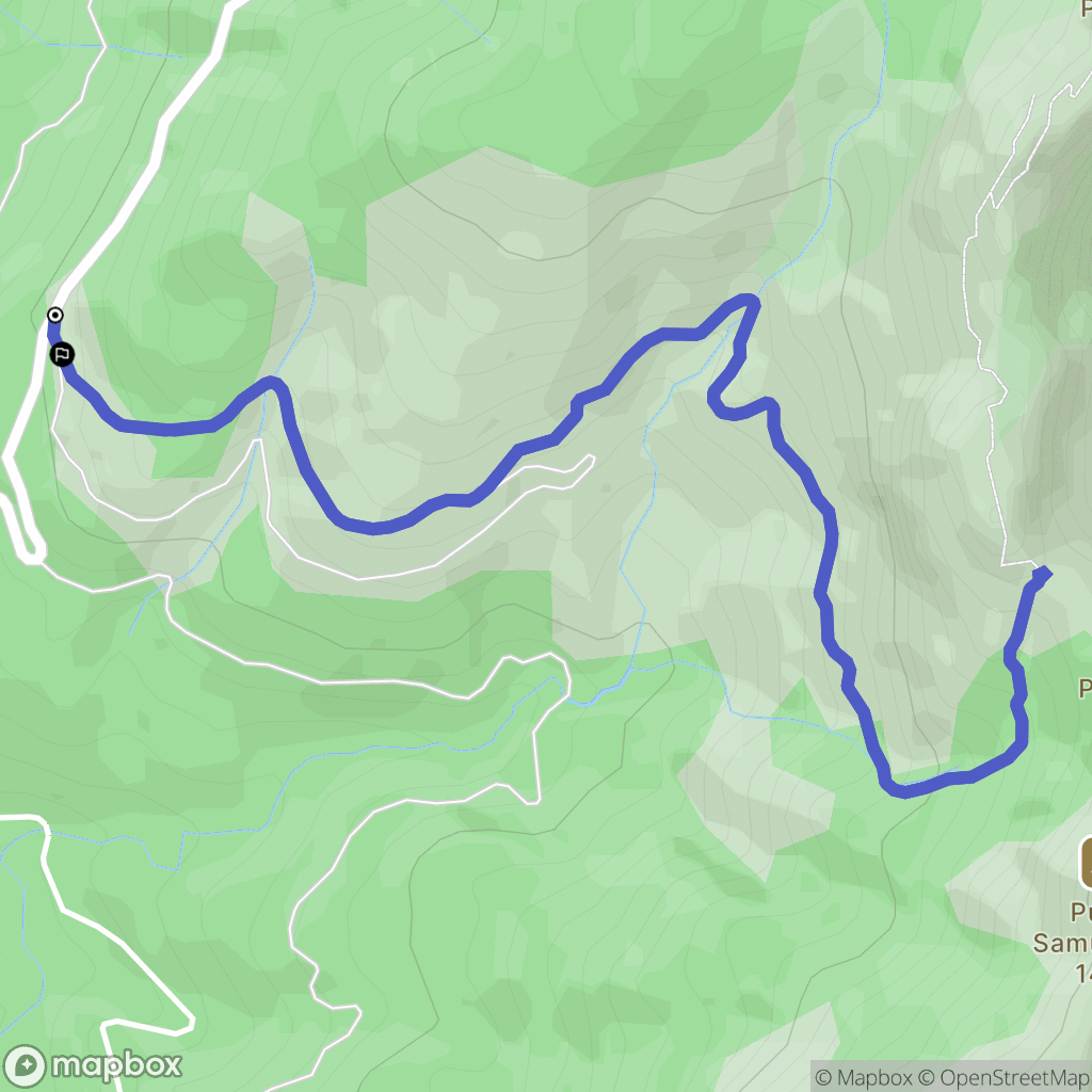 Zonza : carte du parcours de randonnée - France