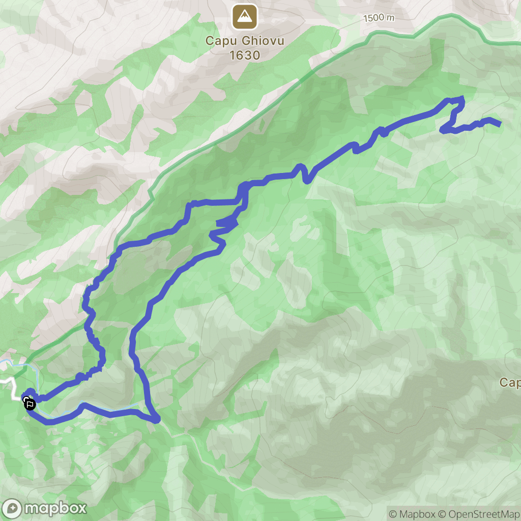 Calenzana : carte du parcours de randonnée - France