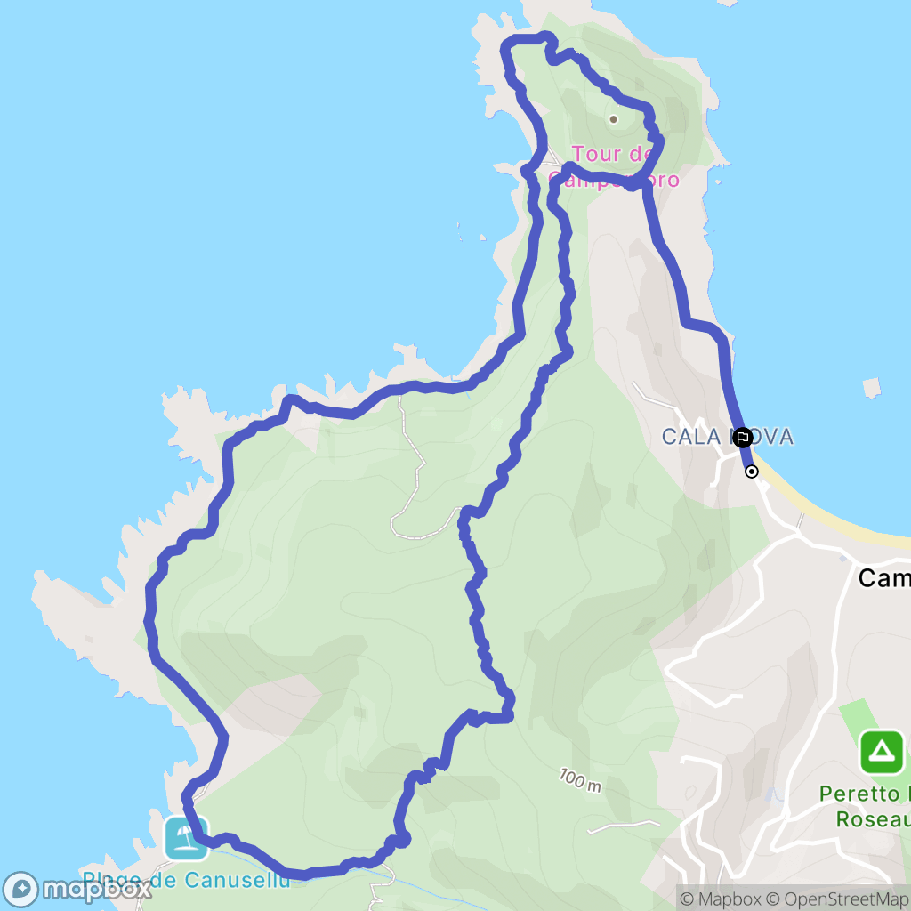 Campomoro: routekaart voor buitenactiviteiten - France