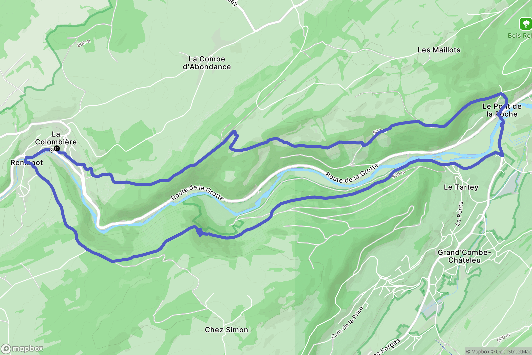 Les Combes: routekaart voor buitenactiviteiten - France