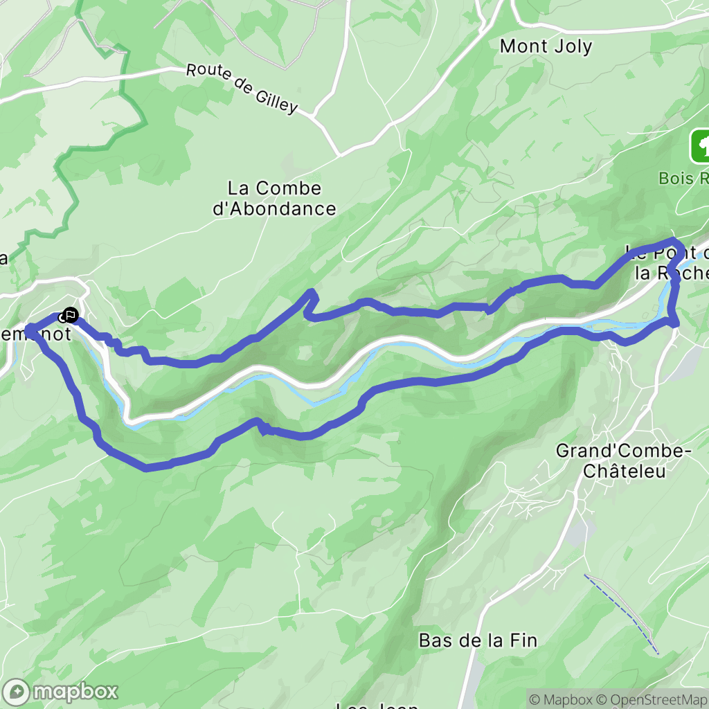 Les Combes: routekaart voor buitenactiviteiten - France