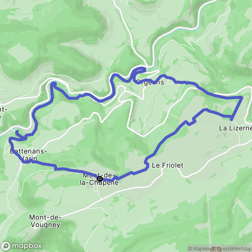 Mont-de-Vougney: routekaart voor buitenactiviteiten - France