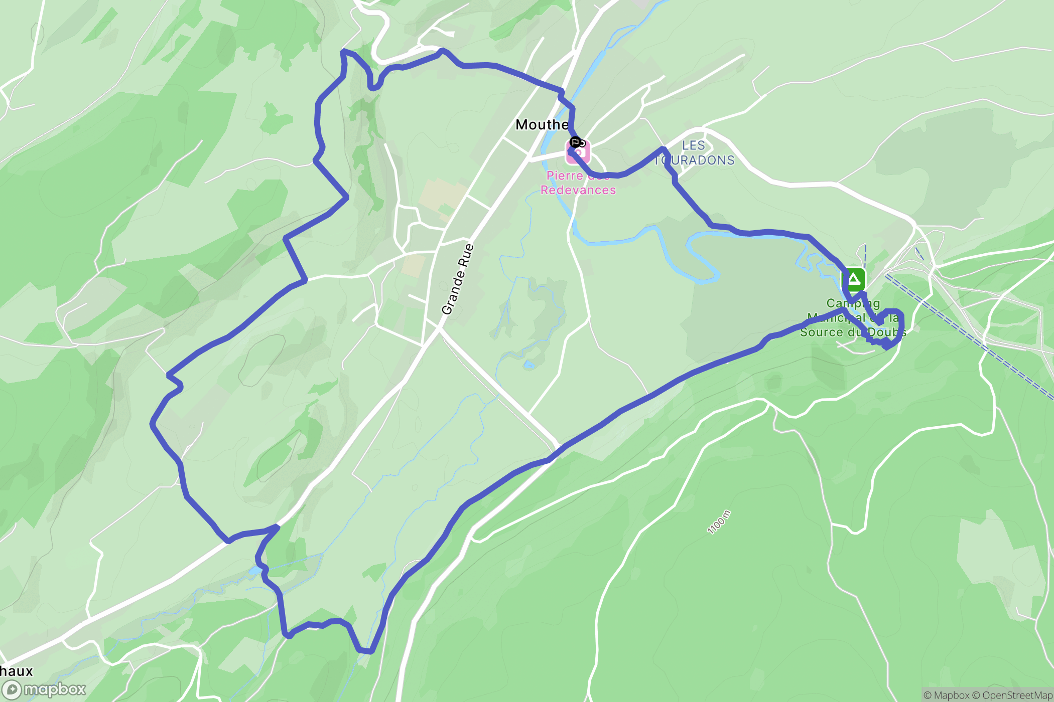 Mouthe: routekaart voor buitenactiviteiten - France