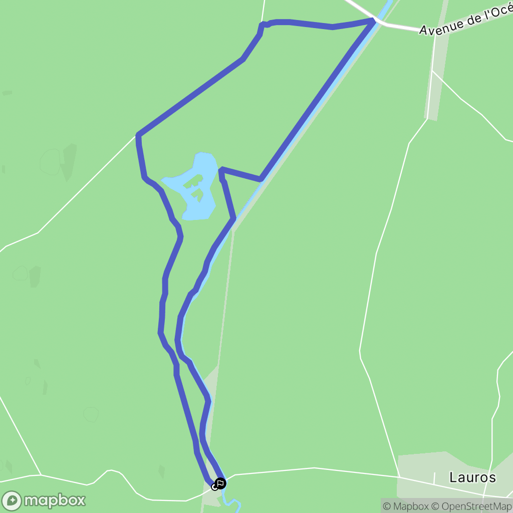 Le Porge : carte du parcours de randonnée - France