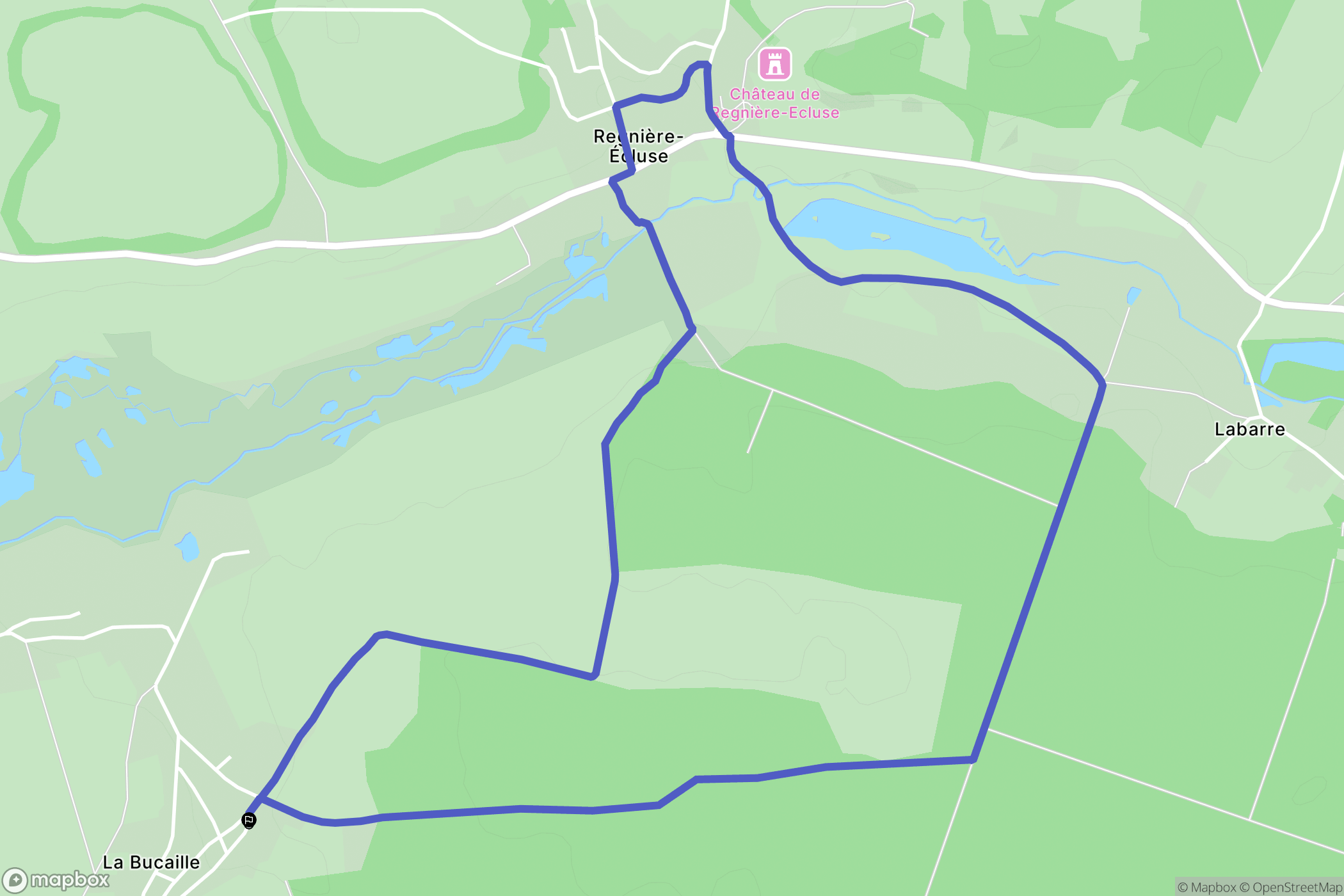 Bernay-en-Ponthieu : carte du parcours de randonnée - France