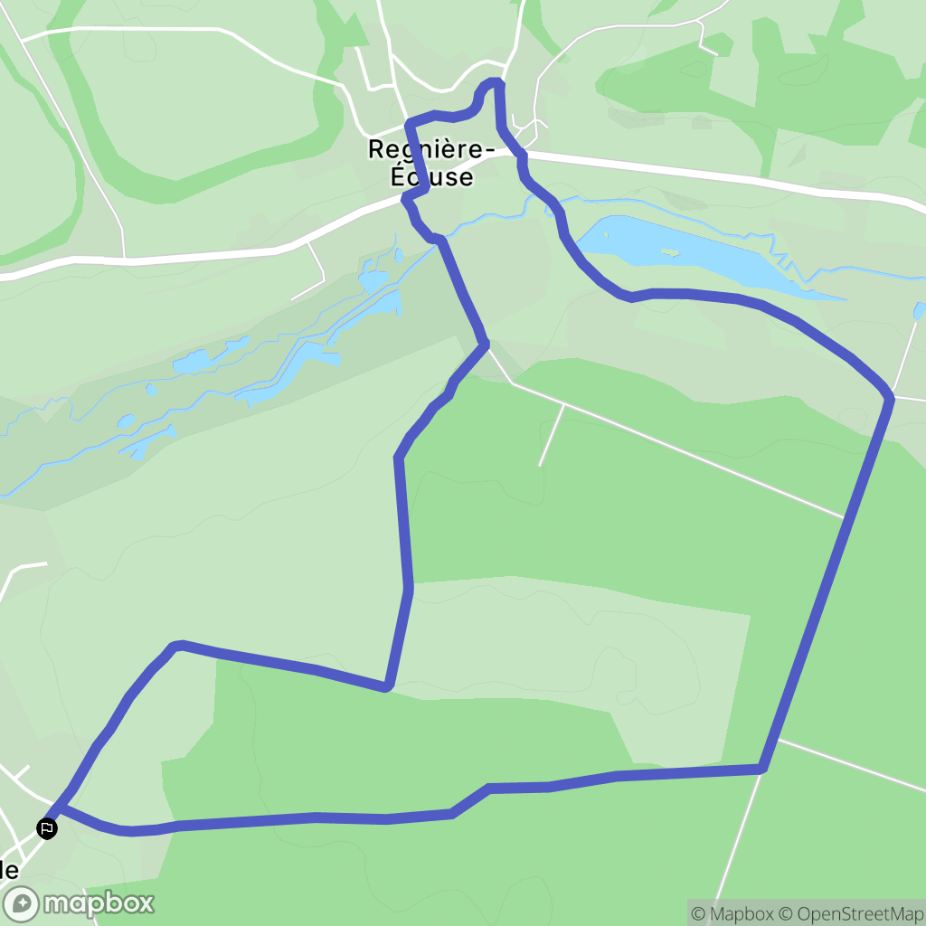 Bernay-en-Ponthieu : carte du parcours de randonnée - France