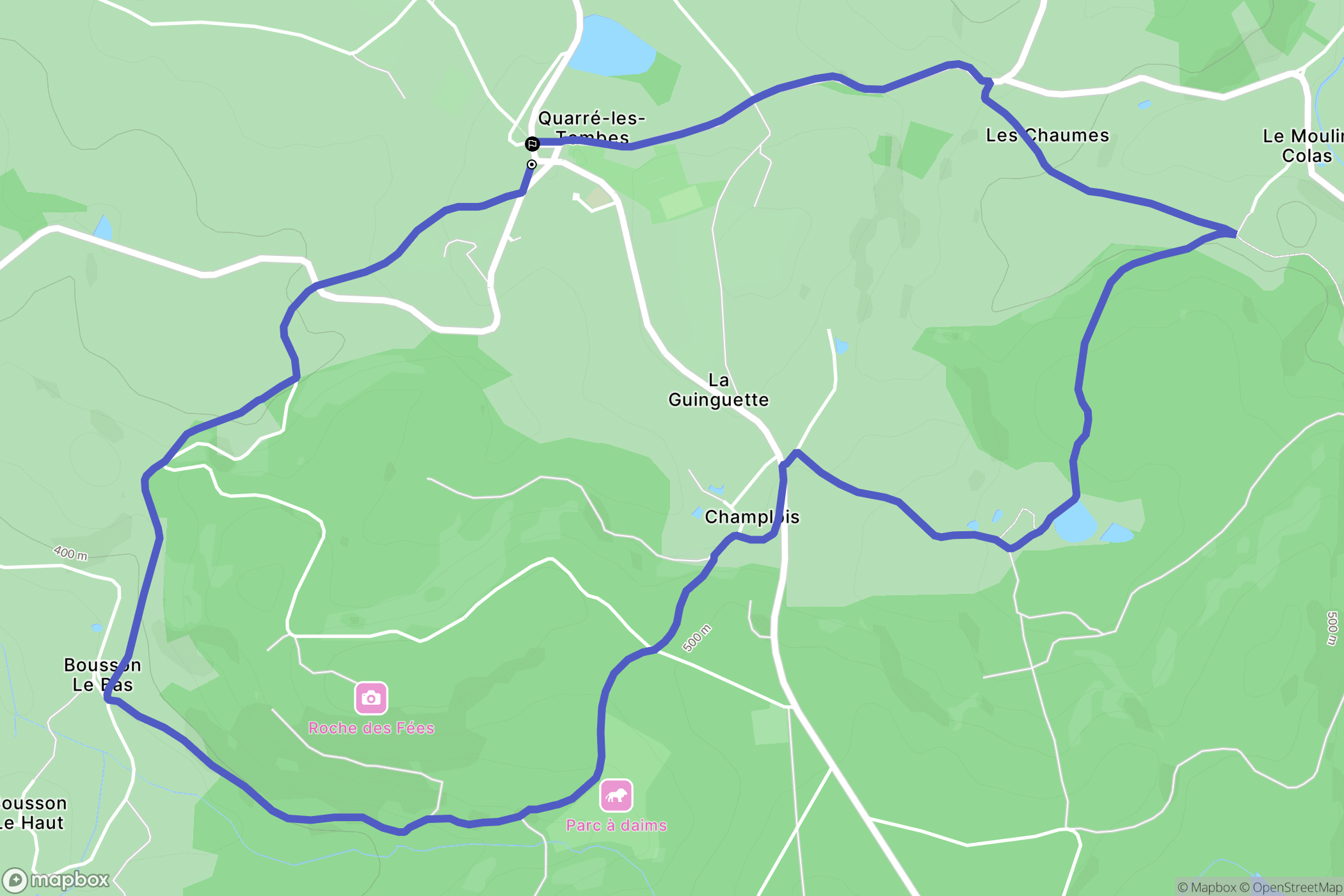 Quarré-les-Tombes: routekaart voor buitenactiviteiten - France