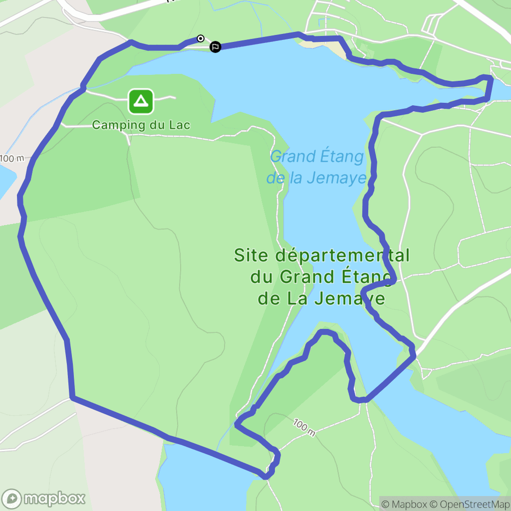 La Jemaye-Ponteyraud : carte du parcours de randonnée - France