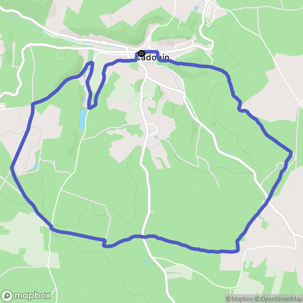 Le Buisson-de-Cadouin : carte du parcours de randonnée - France