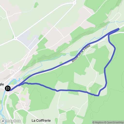 Broglie : carte du parcours de randonnée - France