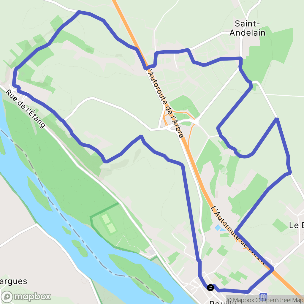 Pouilly-sur-Loire : carte du parcours de randonnée - France
